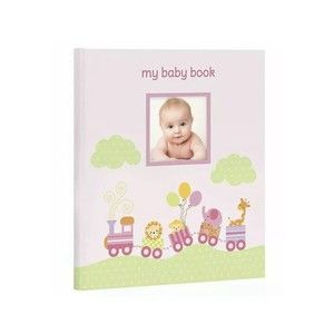 MY BABY FIRST MEMORIES BOOK - LIL PEACH GIRLS PINK TRAIN - KEEPSAKE RECORD ALBUM